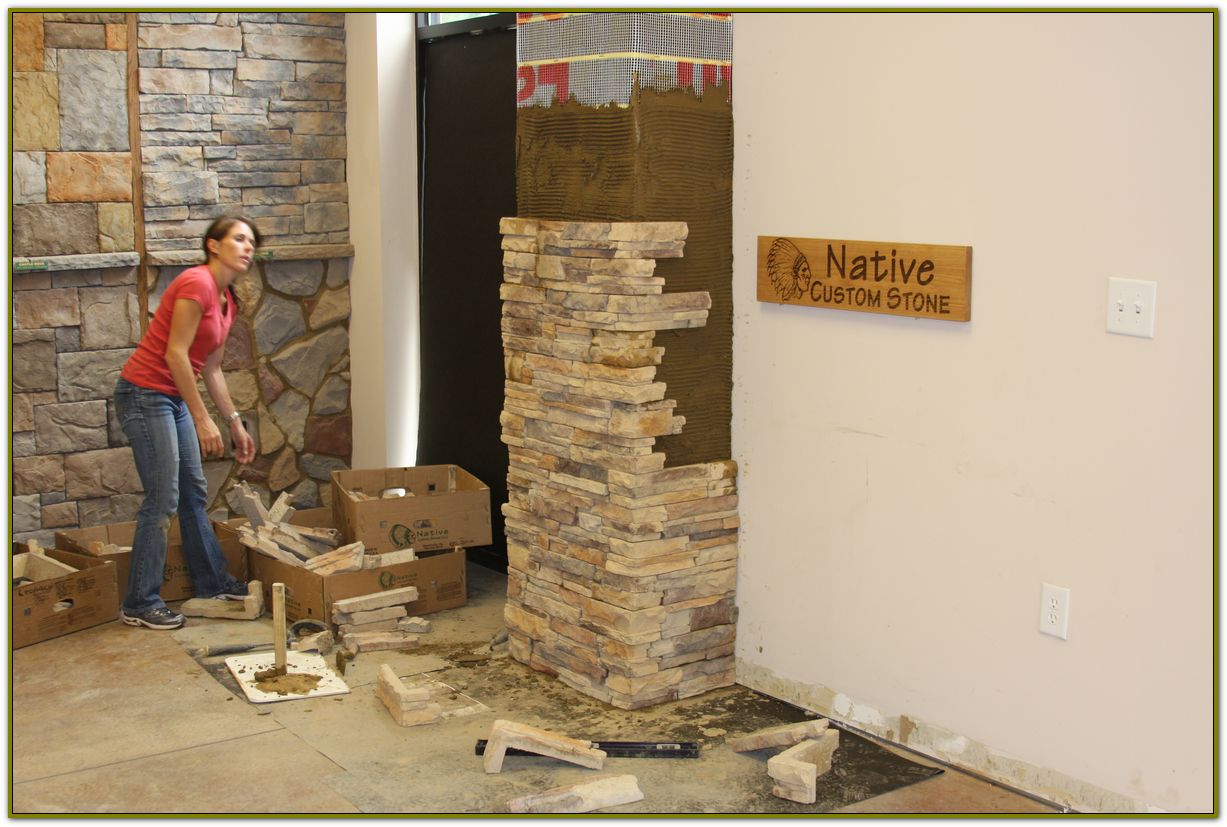 How To Stone Veneer A Wall 