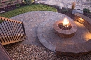 manufactured stone patio | native custom stone