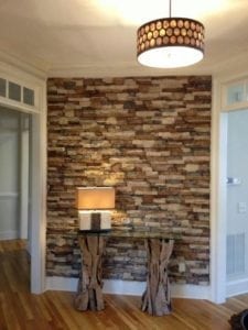Go-Stone accent wall